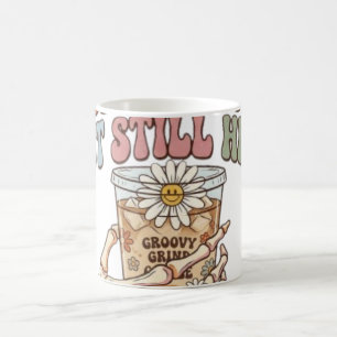 Dead Tired But Still Here Retro Skeleton Coffee Mug