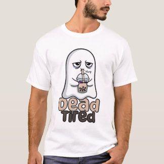 Dead Tired Cute Boba Ghost T-Shirt