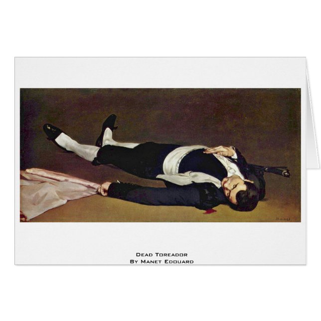 Dead Toreador By Manet Edouard (Front Horizontal)