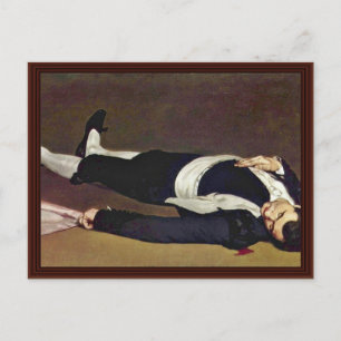 Dead Toreador By Manet Edouard Postcard