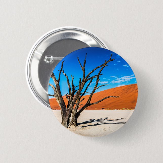 Dead tree in Deadvlei, Namibia 2 Inch Round Button (Front & Back)