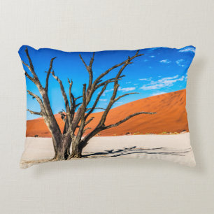 Dead tree in Deadvlei, Namibia Accent Pillow