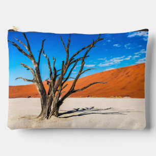 Dead tree in Deadvlei, Namibia Accessory Pouch