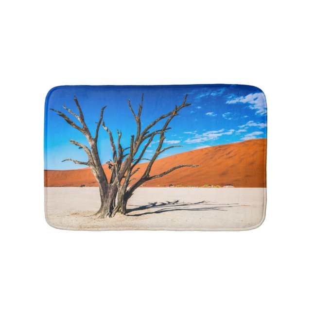 Dead tree in Deadvlei, Namibia Bath Mat (Front)