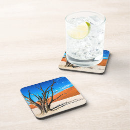 Dead tree in Deadvlei, Namibia Coaster