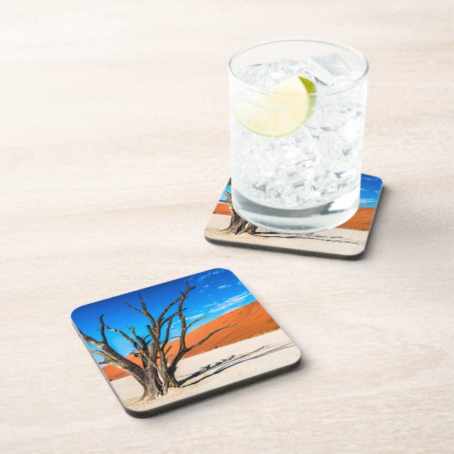 Dead tree in Deadvlei, Namibia Coaster (Right Side)