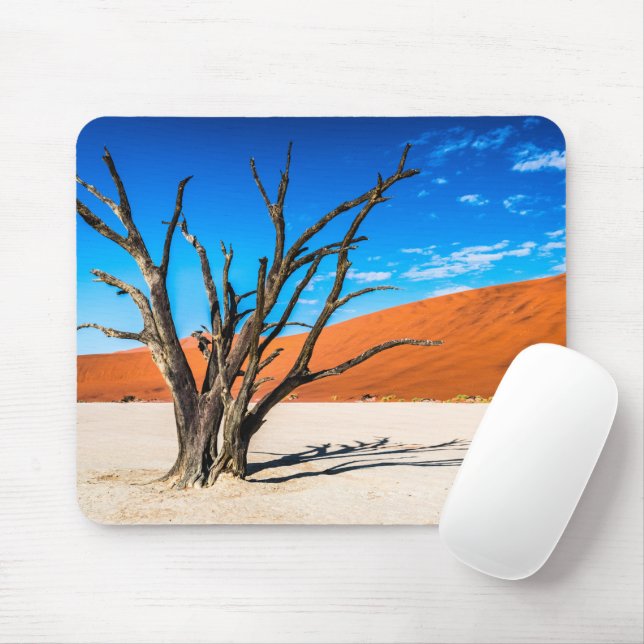 Dead tree in Deadvlei, Namibia Mouse Pad (With Mouse)