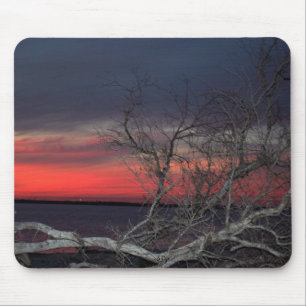 Dead Tree Sunset Mouse Pad