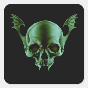 Dead Vamp Skull Sticker