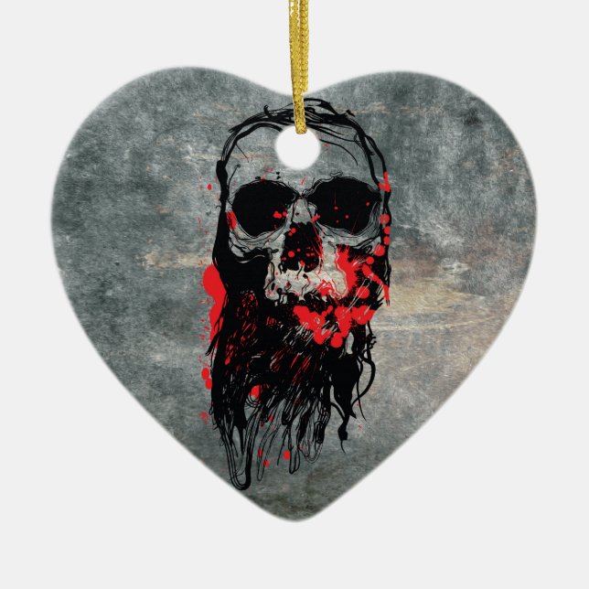 Deadhead Ceramic Ornament (Front)