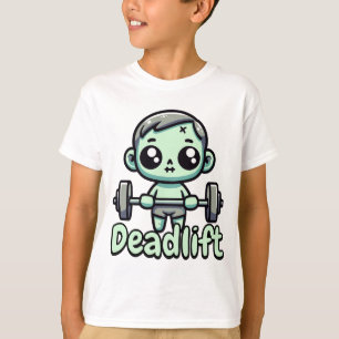 Deadlift! Cute Deadlifting Zombie Pun T-Shirt