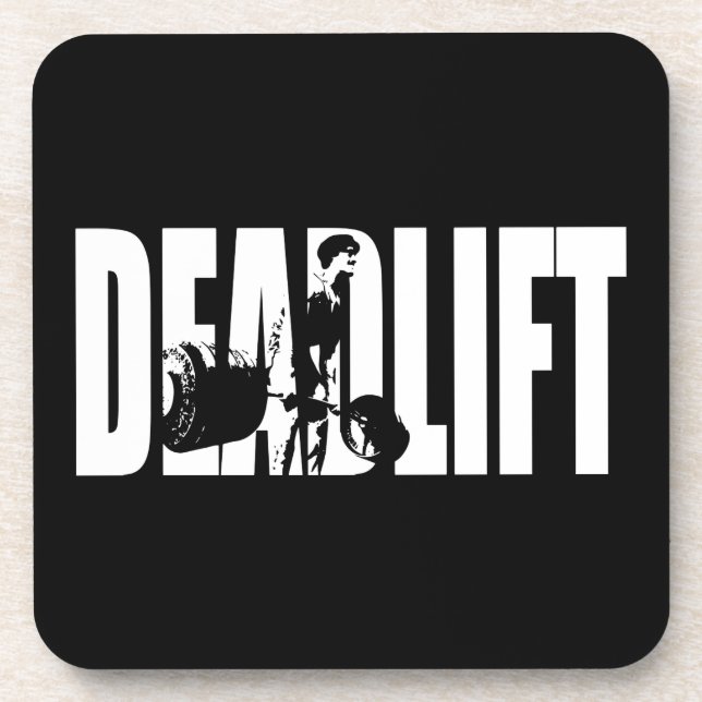 Deadlift - Gym Motivation Coaster (Front)