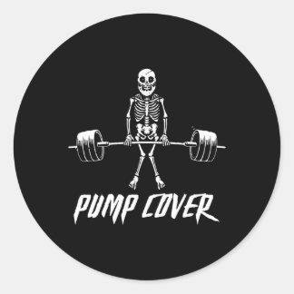 Deadlift Reverse retro Gym Pump Cover Fun Gymer Classic Round Sticker