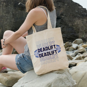 Deadlift Weightlifting Tote Bag