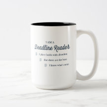Deadline Reader Mug