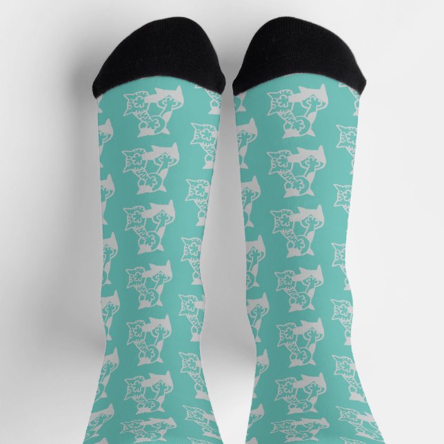 Deadlock cat punch socks (Top)