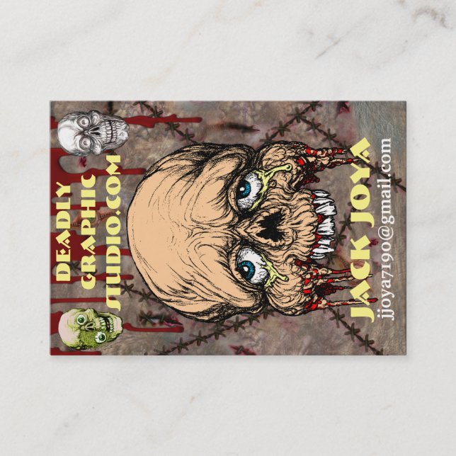 DEADLY GRAPHIC STUDIO.COM JACK JOYA CARD (Front)