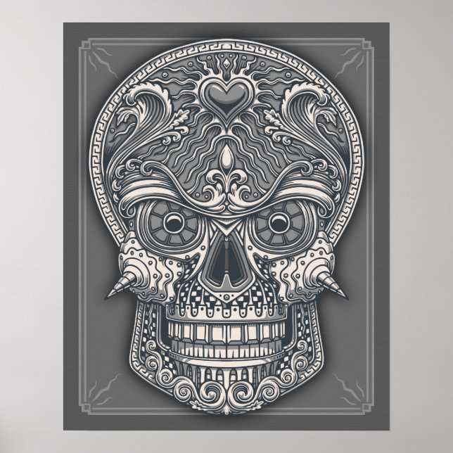 Deadly Love Skull Poster (Front)