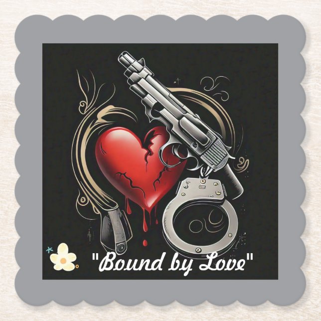 "Deadly Passion" Paper Coaster (Front)