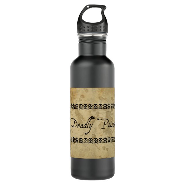 Deadly Poison Label design 710 Ml Water Bottle (Front)
