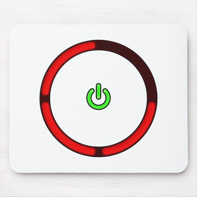 Deadly Red Ring Mouse Pad (Front)
