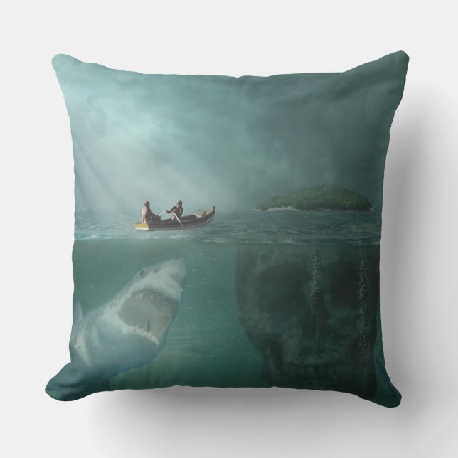 DEADLY WATERS OUTDOOR PILLOW (Front)