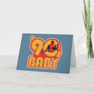 Deadpool 90's Baby Card