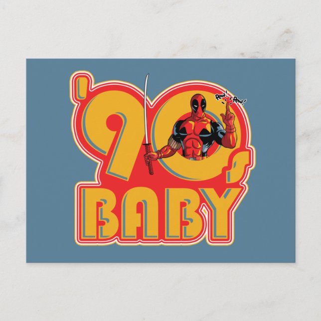 Deadpool | 90's Baby Postcard (Front)