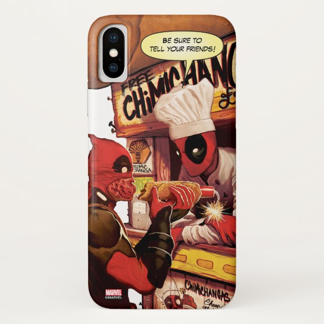 Deadpool Chimichanga Trap Case-Mate iPhone Case (Back)