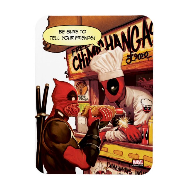 Deadpool Chimichanga Trap Magnet (Vertical)