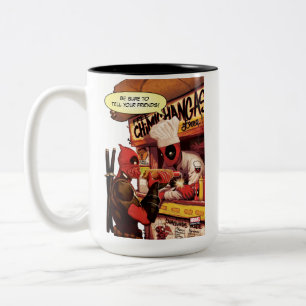 Deadpool Chimichanga Trap Two-Tone Coffee Mug