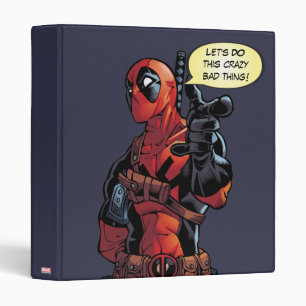 Deadpool Closeup Pointing Binder