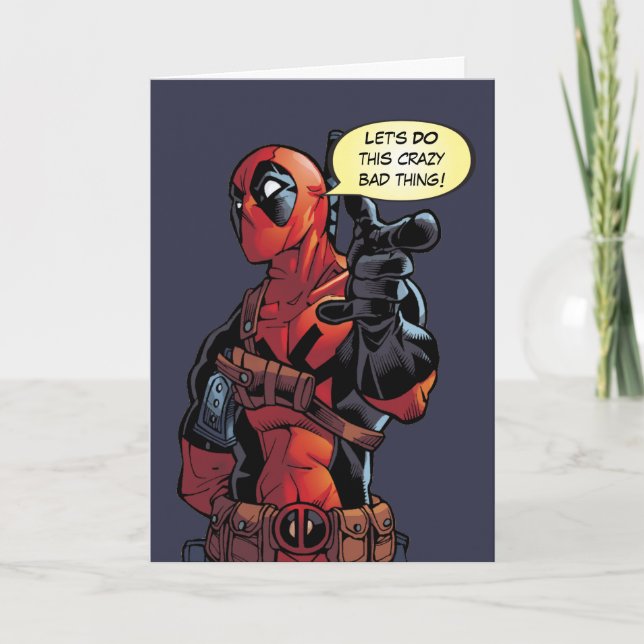 Deadpool Closeup Pointing Card (Front)