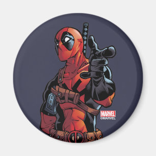 Deadpool Closeup Pointing Magnet