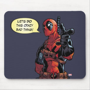 Deadpool Closeup Pointing Mouse Pad