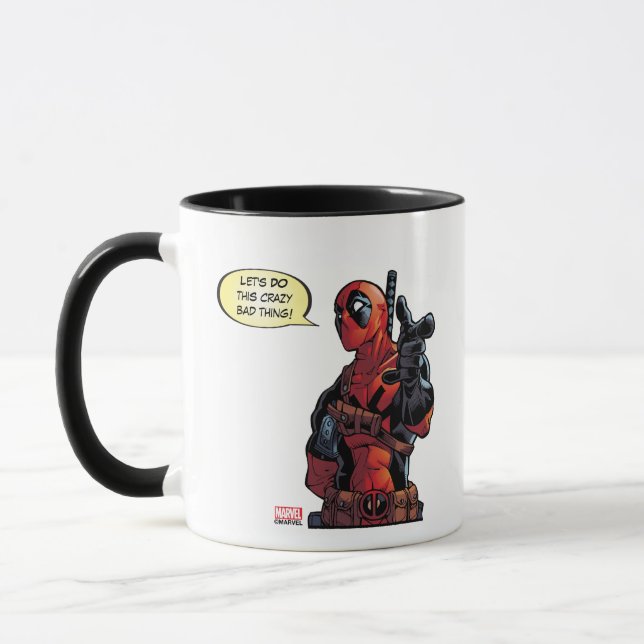 Deadpool Closeup Pointing Mug (Left)