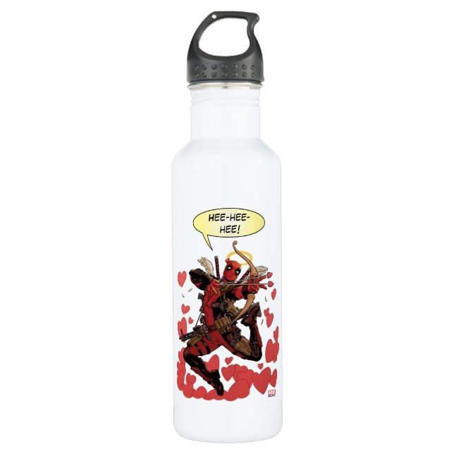 Deadpool Cupid 710 Ml Water Bottle (Front)
