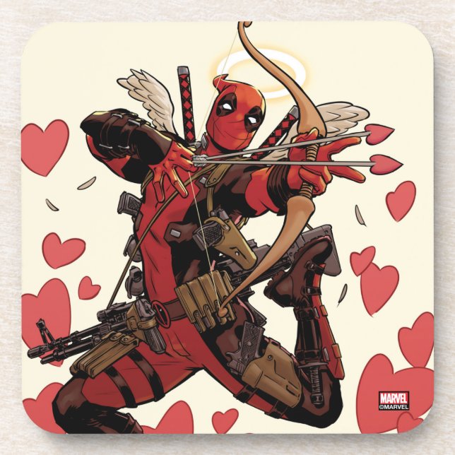 Deadpool Cupid Coaster (Front)