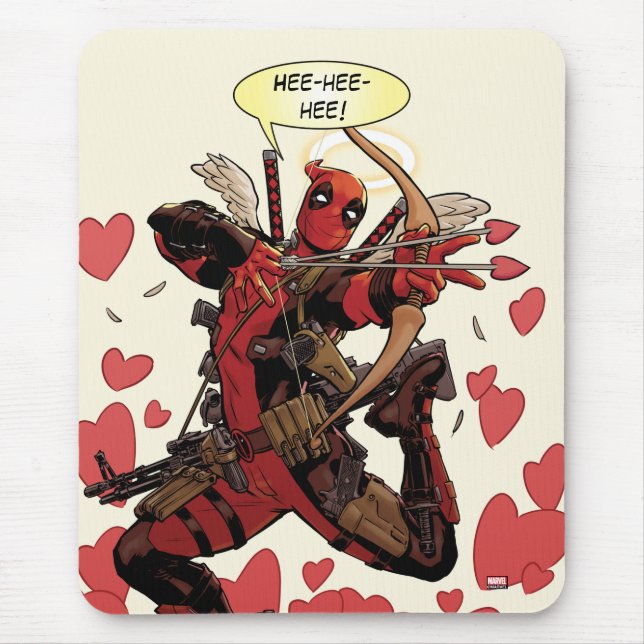 Deadpool Cupid Mouse Pad (Front)