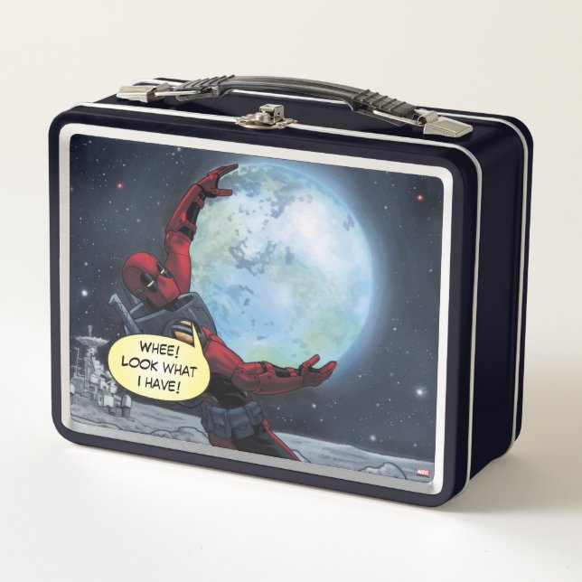 Deadpool Holding The Earth Adult Lunchbox (Front)