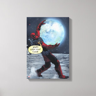 Deadpool Holding The Earth Canvas Print