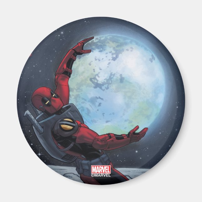 Deadpool Holding The Earth Magnet (Front)