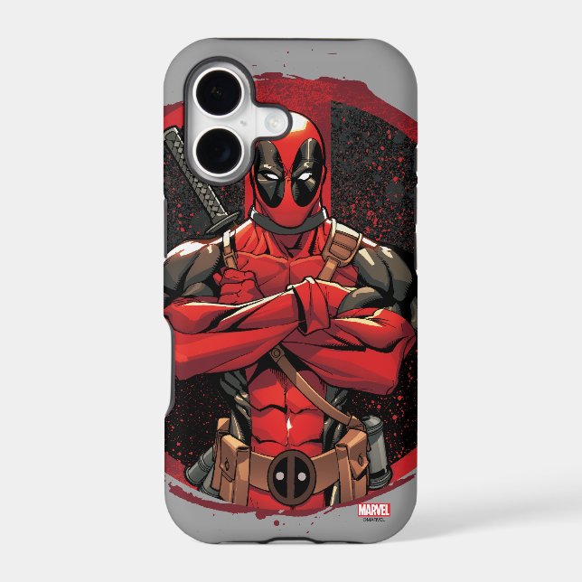 Deadpool in Paint Splatter Logo (Back)