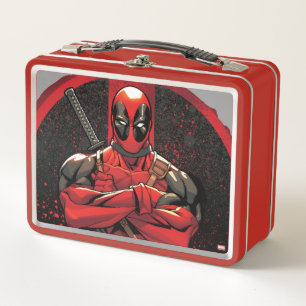 Deadpool in Paint Splatz Logo Lunchbox pour adulte