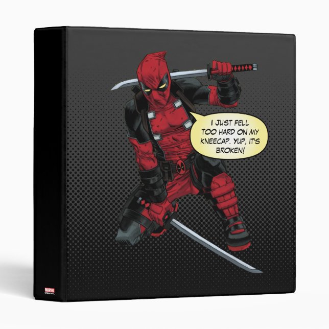 Deadpool Kneeling With Swords Binder (Front/Spine)