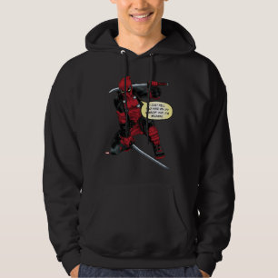 Deadpool Kneeling With Swords Hoodie