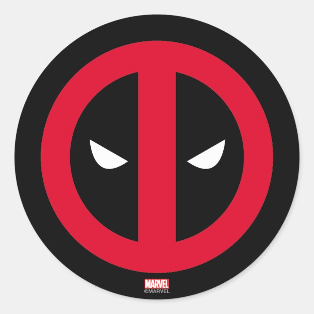 Deadpool Logo Classic Round Sticker (Front)