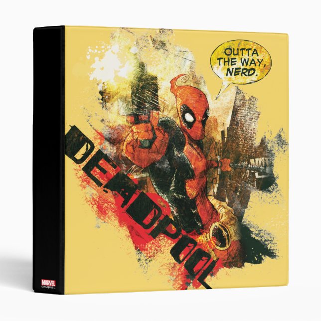 Deadpool Outta The Way Nerd Binder (Front/Spine)