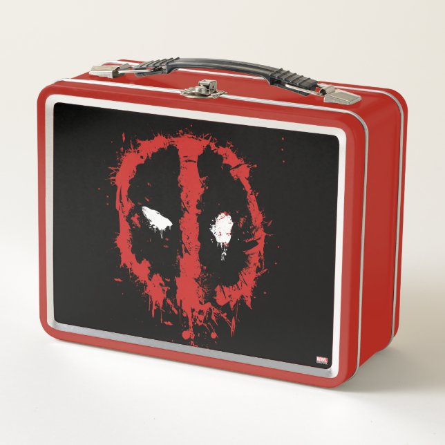 Deadpool Paint Splato Logo Lunchbox pour adultes (Devant)
