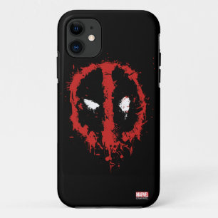 Deadpool Paint Splatter Logo iPhone 11 Case